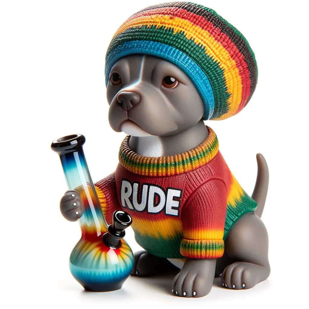 rude dog wif bong